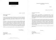 Carta do Presidente da República da Eslovénia, Milan Kucan, endereçada ao Presidente da República Portuguesa, Jorge Sampaio, agradecendo "o excepcional acolhimento" que lhe foi reservado durante a "agradável estava" em Portugal, por ocasião de uma visita que "aprofundou ainda mais os laços de amizade já existentes" entre os 2 povos e "reforçará a cooperação multifacetada dos dois países em muitas áreas".