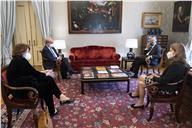 O Presidente da República, Marcelo Rebelo de Sousa, recebe, em audiência, o Secretário-Geral da Organização de Estados Ibero-americanos para a Educação, a Ciência e a Cultura, Mariano Jabonero Blanco, no Palácio de Belém, a 19 de abril de 2021