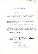 Decreto de nomeação do embaixador de Portugal em Bruxelas, Manuel Rodrigues de Almeida Coutinho, para a Embaixada de Portugal em Pretória [África do Sul], que ficou vaga em virtude do Ministro plenipotenciário de 1.ª classe, Augusto Henrique de Almeida Coelho Lopes ter sido desligado da referida Embaixada nesta data.     