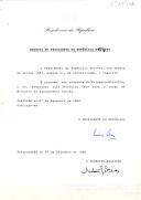 Decreto de nomeação do Dr. António José Borrani Crisóstomo Teixeira, da Dra. Leonor Coutinho Pereira dos Santos e do Eng.º António Guilhermino Rodrigues para exercerem, respetivamente, os cargos de Secretário de Estado das Obras Públicas, de Secretária de Estado da Habitação e Comunicações e de Secretário de Estado dos Transportes. 