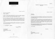 Carta do Presidente da República da Eslovénia, Milan Kucan, dirigida ao Presidente da República Portuguesa, Jorge Sampaio, felicitando-o pela "bem sucedida e prudente presidência da União Europeia" por parte de Portugal e informando-o que irá participar na Cimeira do Milénio organizada pela ONU em Nova-Iorque, em setembro [de 2000].