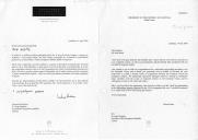 Carta do Presidente da República da Eslovénia, Milan Kucan, dirigida ao Presidente da República Portuguesa, Jorge Sampaio, felicitando-o pela "bem sucedida e prudente presidência da União Europeia" por parte de Portugal e informando-o que irá participar na Cimeira do Milénio organizada pela ONU em Nova-Iorque, em setembro [de 2000].