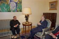 Audiência concedida pelo Presidente da República, Jorge Sampaio, ao Ministro dos Negócios Estrangeiros de Timor-Leste, José Ramos Horta, a 5 de janeiro de 2004