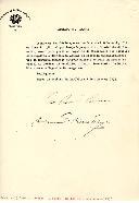 Decreto de nomeação do Comandante Aníbal de Mesquita Guimarães, Ministro da Marinha, para gerir os negócios do Ministério dos Negócios Estrangeiros durante a ausência, no estrangeiro, em missão especial do Governo da República, do respetivo Ministro, Doutor José Caeiro da Matta. 