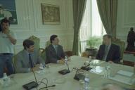 Audiência concedida pelo Presidente da República, Jorge Sampaio, a uma delegação do Partido Social Democrata, a 7 de julho de 1999
