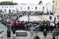 No final do primeiro dia das Comemorações do Dia de Portugal, de Camões e das Comunidades Portuguesas, o Presidente da República Marcelo Rebelo de Sousa recebe cumprimentos do Corpo Diplomático acreditado em Portugal, a 9 junho 2016