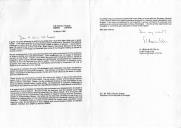 Carta do Príncipe da Jordânia, El Hassan Bin Talal, dirigida ao Presidente da República de Portugal, Mário Soares, abordando algumas questões associadas aos recentes desenvolvimentos da cena internacional e os desafios colocados pelo direito dos povos à sua identidade cultural e auto-determinação, assinalando, em particular, a questão dos refugiados e deslocados no Médio Oriente, depois da Crise do Golfo.