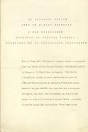 Carta credencial do Chefe de Estado Francês, Marechal Pétain, em Vichy, dirigida ao Presidente da República Portuguesa, General Carmona, entregue por ocasião da cerimónia de acreditação do novo Ministro Plenipotenciário de França em Portugal , Georges Monier.