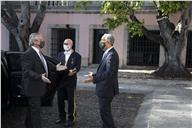 O Presidente da República, Marcelo Rebelo de Sousa, recebe em audiência no Palácio de Belém, o Presidente da República Argentina, Alberto Fernández, a 9 de maio de 2021