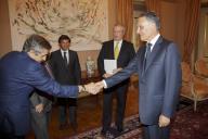 O Presidente da República, Aníbal Cavaco Silva, recebe em audiência a Direção da Confederação do Turismo Português, a 8 de julho de 2015