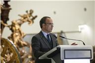 O Presidente Marcelo Rebelo de Sousa participa na cerimónia de lançamento do livro “Primeira Pedra - 2016/2022”, a 17 de janeiro de 2023