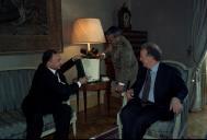 Audiência concedida pelo Presidente da República, Jorge Sampaio, ao Ministro da Defesa da Tunísia, Habib Bem Yahia,  a 11 de março de 1998