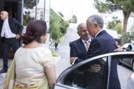 O Presidente da República Marcelo Rebelo de Sousa, visita a fábrica da Dan Cake por ocasião do 40.º aniversário da empresa, na Póvoa de Santa Iria, Vila Franca de Xira, a 17 de outubro de 2018  