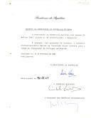 Decreto de nomeação do ministro plenipotenciário Carlos da Conceição Nunes Portela para exercer o cargo de Embaixador de Portugal em Bogotá [Colômbia]. 