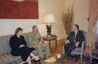 Audiência concedida pelo Presidente da República, Jorge Sampaio, ao Comandante-adjunto da UNTAET, General Michael Geoffrey Smith, a 7 de maio de 2000