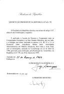 Decreto que ratifica o Acordo de Parceria e Cooperação entre as Comunidades Europeias e os seus Estados Membros, por um lado, e a Geórgia, por outro (...), assinado no Luxemburgo em 22 de abril de 1996.