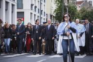 O Presidente da República Marcelo Rebelo de Sousa participa na procissão de Nossa Senhora da Saúde, na companhia do Presidente da Câmara Municipal de Lisboa, Fernando Medina, percorrendo várias ruas da capital, a 8 maio 2016