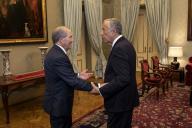 O Presidente da Republica Marcelo Rebelo de Sousa, recebe, em audiência no Palácio de Belém, o Presidente do Supremo Tribunal de Justiça, Juiz Conselheiro António Joaquim Piçarra, para apresentação de cumprimentos, a 22 de novembro de 2018