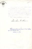 Decreto de exoneração, a pedido, de José Vicente de Freitas, Presidente do Ministério e Ministro do Interior, do cargo de Ministro interino das Finanças e de nomeação, para Ministro das Finanças, de António de Oliveira Salazar. 