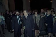 Deslocação do Presidente da República, Jorge Sampaio, à Faculdade de Letras, da Unversidade de Lisboa por ocasião da sessão solene de abertura das comemorações do 40.º aniversário do Edifício da Faculdade de Letras, a 4 de novembro de 1997