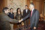 O Presidente da República, Aníbal Cavaco Silva, recebe em audiência os partidos políticos que elegeram Deputados à Assembleia da República, recebendo os representantes do Partido Comunista Português, do Partido Ecologista “Os Verdes” e do Pessoas-Animais-Natureza, a 21 de outubro de 2015