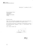 Carta do Presidente da Generalitat da Catalunha, Jordi Pujol, dirigida ao Presidente da República Portuguesa, Jorge Sampaio, agradecendo as felicitações pela sua reeleição para a presidência do Governo catalão.