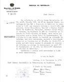 Ofício n.º 277/E do Ministério do Exército (Repartição do Gabinete, 3.ª secção), em resposta a ofício n.º 84, de 18 de janeiro de 1951, da Secretaria da Presidência da República, esclarecendo que o "Presidente da República, Marechal, António Óscar Fragoso Carmona, na hipótese de não se encontrar na situação de Chefe Supremo da Nação, nada teria que descontar para a Caixa Geral de Aposentações, em virtude de a sua pensão de General na situação de reforma, ter sido calculada, segundo a legislação anterior (...) e ainda por não dever passar à situação de reserva ou reforma".