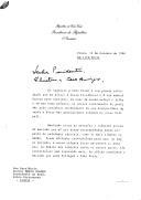 Carta n.º 1408/PR/86 do Presidente da República de Cabo Verde, Aristides Pereira, dirigida ao Presidente da República Portuguesa, Doutor Mário Soares, exprimindo o seu agradecimento "pelo carinhoso acolhimento" recebido durante a sua estadia e da sua família, em Portugal.