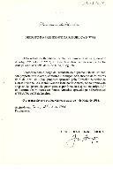 Decreto de nomeação, sob proposta do Governo, do General Evandro Botelho do Amaral para o cargo de Presidente do Supremo Tribunal Militar, sendo promovido ao posto de general de quatro estrelas. 