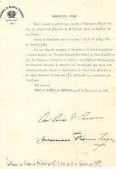 Decreto de exoneração do Doutor António de Oliveira Salazar, Presidente do Conselho, Ministro das Finanças e interino da Guerra e dos Negócios Estrangeiros, do cargo de Ministro da Marinha que exercia interinamente. 