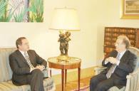 Audiência concedida pelo Presidente da República, Jorge Sampaio, ao Presidente do Governo Regional dos Açores, Carlos César, a 27 de fevereiro de 2004