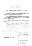 Decreto que revoga, por indulto, a pena acessória de expulsão do País aplicada a Inês Semedo, de 50 anos de idade, no processo nº 3759/95 da 1ª Vara Criminal de Lisboa.