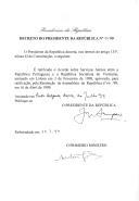 Decreto que ratifica o Acordo sobre Serviços Aéreos entre a República Portuguesa e a República Socialista do Vietname, assinado em Lisboa em 3 de fevereiro de 1998.