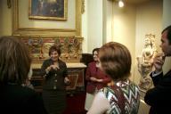 Maria Cavaco Silva recebe, e acompanha, numa visita ao Palácio de Belém, um grupo de participantes no International Doctoral Program - Summer School in Culture, subordinado ao tema "Cultura (In)Visível - Conflito Cultural e Sociedade Portuguesa", que integra doutorandos da Faculdade de Ciências Humanas da Universidade Católica Portuguesa e da Annenberg School of Communication (Pennsylvania State University), a 9 de julho de 2007
