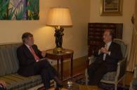 Audiência concedida pelo Presidente da República, Jorge Sampaio, ao Presidente da Junta da Extremadura, Rodriguez Ibarra, a 22 de setembro de 2004