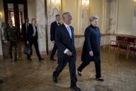 O Presidente da República Marcelo Rebelo de Sousa encontra-se com a Presidente da República da Lituânia, Dalia Grybauskaitė, em Kaunas na Lituânia, onde o Presidente se encontra para uma visita à Força Nacional Destacada neste País do Báltico, a 29 de agosto de 2017