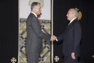 Audiência concedida pelo Presidente da República, Aníbal Cavaco Silva, ao Vice-Presidente da República Federativa do Brasil, Michel Temer, a 14 de dezembro de 2012