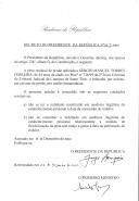 Decreto que reduz, por indulto, em um ano de prisão, por razões humanitárias, a pena residual de prisão aplicada a Sérgio Manuel Torres Ferreira, de 44 anos de idade, no processo nº 728/99 do 2º Juízo Criminal do Tribunal Judicial da Comarca de Santo Tirso.