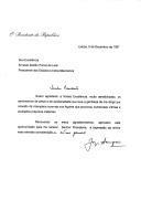 Carta do Presidente da República, Jorge Sampaio, dirigida ao Presidente dos Estados Unidos Mexicanos, Ernesto Zedillo Ponce de Léon, agradecendo mensagem de pesar e solidariedade "por ocasião de intempérie ocorrida nos Açores que provocou numerosas vítimas e avultados prejuízos materiais".