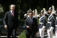 Receção do Presidente da República, Aníbal Cavaco Silva, ao Presidente da Sérvia, Boris Tadic, no Palácio de Belém, por ocasião da visita oficial a Portugal, a 12 de setembro de 2007