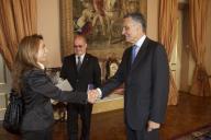 O Presidente da República, Aníbal Cavaco Silva, recebe, em audiência, a Direção da Associação Industrial do Distrito de Aveiro, a 16 de dezembro de 2010