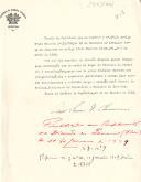 Decreto de exoneração, a pedido, de Eduardo Aguiar Bragança do cargo de Ministro do Comércio e Comunicações e de nomeação de José Vicente de Freitas, Presidente do Ministério e Ministro do Interior, para exercer o mesmo cargo interinamente. 