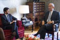 O Presidente da República, Marcelo Rebelo de Sousa, recebe, em audiência no Palácio de Belém, uma delegação da nova direção política do CDS - Partido Popular (CDS-PP), liderada por Francisco Rodrigues dos Santos, a 28 de janeiro de 2020