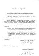 Decreto que revoga, por indulto, a pena acessória de expulsão do País aplicada a João da Costa Mendes da Silva, de 27 anos de idade, no processo nº 332/97 do 3º Juízo do Tribunal Judicial de Loulé.