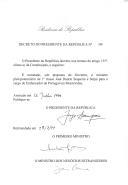 Decreto que nomeia, sob proposta do Governo, o ministro plenipotenciário de .ª classe José Duarte Sequeira e Serpa para o cargo de Embaixador de Portugal em Montevideu [Uruguai].