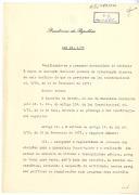 Lei n.º 4/75, aprovada pelo Conselho de Estado, a valer como lei constitucional, decretando o aditamento à Lei n.º 3/75, de 19 de fevereiro de 1975, em termos de um novo Art.º 11.º no âmbito das medidas a tomar para assegurar a regularidade do processo das eleições para a Assembleia Constituinte e a realização das mesmas em ambiente de civismo e tranquilidade pública.