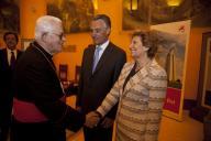 O Presidente da República, Aníbal Cavaco Silva, participa na Cerimónia Comemorativa do Cinquentenário do Cristo Rei, no Santuário do Cristo Rei, Almada, a 17 de maio de 2009