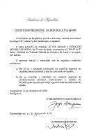 Decreto que revoga, por indulto, a pena acessória de expulsão do País aplicada a Geraldo Mendes de Almeida, de 35 anos de idade, no processo nº 1300/97 do 2º Juízo Criminal do Tribunal Judicial de Loulé.