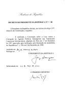 Decreto que ratifica a Convenção sobre a Luta contra a Corrupção de Agentes Públicos Estrangeiros nas Transações Comerciais Internacionais, adotada em Paris em 17 de dezembro de 1997.