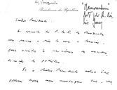 Nota "Memorandum" manuscrita de Mário Soares, para o Presidente da República, Costa Gomes, informando-o da sua viagem à Venezuela, por ocasião do fim do ano, para assistir à cerimónia de nacionalização do petróleo, a convite do Presidente Carlos Andrés Pérez, e oferecendo-se para levar uma mensagem do Chefe de Estado português para o seu homólogo venezuelano.